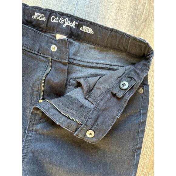 CAT & JACK BOYS SIZE 10 BUNDLE (3) PANTS - JEANS DRAWSTRING ADJUSTABLE STRETCH - Picture 8 of 10